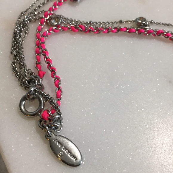 Ann Taylor Silver and Pink Necklace - Picture 4 of 5